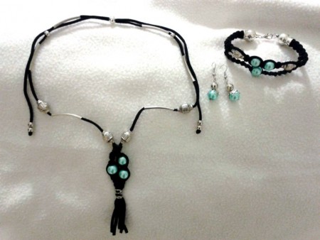 Combinación del Negro/ Verde agua.